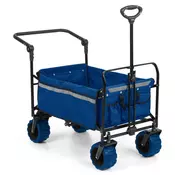 Waldbeck Easy Rider, vlečni voziček, do 70 kg, teleskopska cev, zložljiv, modri (WGO-Easy Rider Blue)