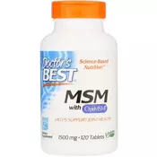 MSM z OptiMSM Veganski, 1500 mg - 120 tablet