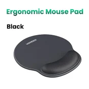 Ugreen ergonomska podloga za miško z naslonom za zapestje - črna