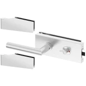 Ključka na steklo SLIM PRO INOX komplet za stranišče SZKWINS.