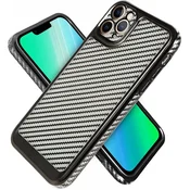GS Ovitek za iPhone 12 Pro s tankim karbonom, črne barve