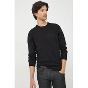 Pulover Tommy Hilfiger Pima Org Cotton Cashmere Crew Neck Black M