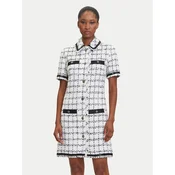 KARL LAGERFELD Pletena obleka A3W13031 Écru Regular Fit