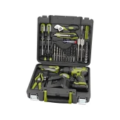 EXTOL vrtací šroubovák aku, BRUSHLESS, 12 V Li-ion s nářadím, sada 46ks 422801