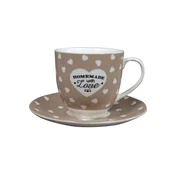 PORCELAN SET ZA KAFU 160ml 6/1 (HOME MADE/BRAON) JH-CS-160ZHC-9276