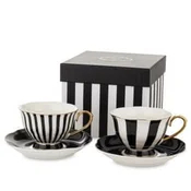 ZAKLADNICA DOBRIH I. Komplet za kavo iz porcelana z dekorjem ELEGANT