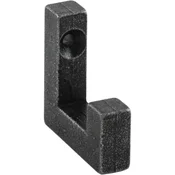 Manjša obešalna kljuka Ischgl, Š10 mm, V 40 mm, železo,cink.,črno pas