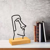 Atelier Del Sofa Dekorativna figura Moai, 24x8x17 cm, Crna