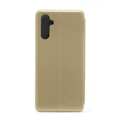 Maska za telefon ROYAL FLIP COVER za Samsung A13, Zlatna