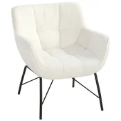 Homestar Lounge stol 69x68x785 cm kremno bela