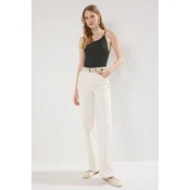 Trendyol Milla ženske pantalone Twoaw25Je00309, Ecru