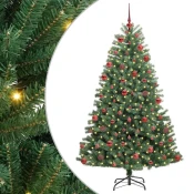 Umjetno božicno drvce s nogom Zelena 180 cm PVC i metal