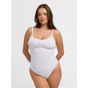 cfab Oblikovanje postave Cami Sculpting Bodysuit with String bela