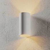 Egger Licht Egger DLS Tubo zunanja stenska svetilka, bela, O 9 cm, aluminij, navzgor/navzdol - Hodnik - Sodobni - Kovina