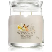 Yankee Candle Dišeča sveča Signature in glass medium Vanilla Creme Brulee 368g