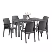 Set vrtnega pohištva Indy 6+1 grafit