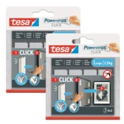 shumee Tesa Velcro samolepilni ježki z lepilom za lepljenje slik, 4 pari, L x 2