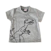 Divars Majica za decake sa štampom Dinosaurus, Siva