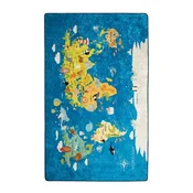 Conceptum Hypnose Tepih World Map, 140x190 cm, Plavi