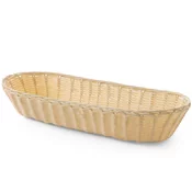 Hendi Ovalna košara za kruh iz poliratana, 375 x 140 x 70 mm – Hendi 426906
