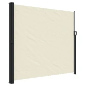Greatstore Zložljiva stranska tenda krem 180x300 cm