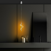 LED viseca svjetiljka u srebrnoj boji o 16 cm Likma – Opviq lights