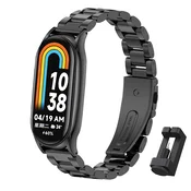 Kovinski pašček Premium za Mi Band 8 – črna