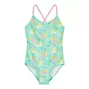 PLAYSHOES Jednodijelni kupaci kostim Einhorn žuta / menta / roza / bijela