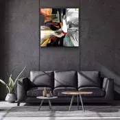 Wallity Dekorativna slika na kaljenom staklu, 60x60, Šarena
