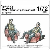 Special Hobby maketa-miniatura WWII German pilots at rest • maketa-miniatura 1:72 figure • Level 4