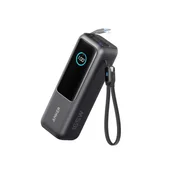 Anker Powerbank 25000 mAh z vgrajenim kablom USB-C, 165W, črn
