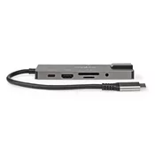 NEDIS USB 3.2 Gen1 Docking Station | HDMI, RJ45, SD, 2x USB-C, AUX, USB | 5 Gbps