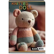 Bilježnica Black&White Knitted Doll - A5, 24 lista, mali kvadrati, asortiman