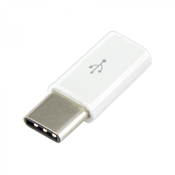 SBOX Adapter USB 2.0 mikro-B Ž - USB 3.1 Tip C M SBOX bel AD.USB-C W
