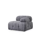 Atelier del Sofa Fotelja Petite 1R, 95 x 95 x 75 cm, Tamnosiva