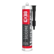 shumee CX80 Nevtralni gradbeni silikon za beton, les, kovino, črne barve, 310 ml