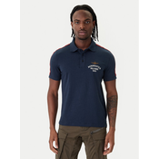 Aeronautica Militare Polo majica 261PO1926UJ00723 Mornarsko modra Regular Fit