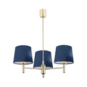 Brilagi - Luster na šipci MONTE 3xE27/15W/230V plava/zlatna