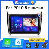 Srnubi Android 11 Car Radio For Volkswagen VW polo 5 sedan 2008 – 2020 Multimedia Player 2 Din Carplay Stereo GPS DVD Head Unit