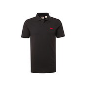 Levis za moške. A4842-0015 Housemark Slim Polo črna (M), Črna, Priložnostno, Bombaž, Kratek rokav