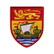 shumee Našitek grba New Brunswicka - Podloga za likanje/toplotno varjenje - Vezen našitek/značka/emblem
