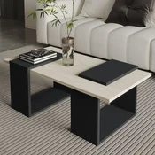 HANAH HOME Sto za dnevnu sobu Matris Travertine Anthracite