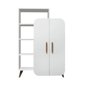 Hanah Home Form White Polica za knjige 90x132x32cm, Bela