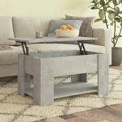 Stolic za kavu boja betona 79 x 49 x 41 cm konstruirano drvo