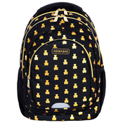 Ranac za školu anatomski 3zipa AB330 Golden Teddy 24.Astrabag 502024089 crno-zlatni