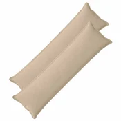 vidaXL Prevleka za blazino 2 kos HOUTEN Taupe 40 x 145 cm korduroy