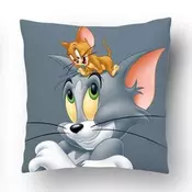 Ukrasni jastuk Tom&Jerry sivi 40x40 cm