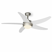 Klarstein Bolero 2 v 1, stropni ventilator, O 132 cm, svetloba 55 W, daljinski upravljalnik, upravljanje prek aplikacije, dvosmerno delovanje (VTS14-Blr-CF-Wht)
