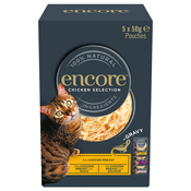 Encore Cat Gravy Pouch Mix 5 x 50 g - Izbor piletine (3 vrste)