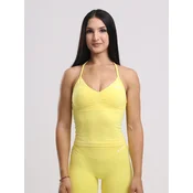 neverover Športni top Hue Halter Seamless Top rumena